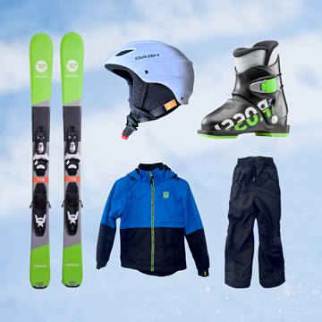 Picture of Child Ski Rentals & Area Pass (4-12) - Half Day