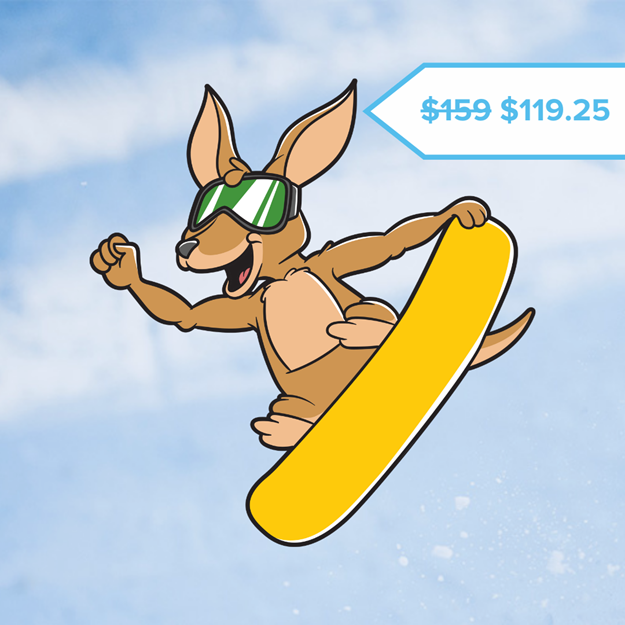 Picture of Kangaroo Snowboard Lesson (Ages 13+)